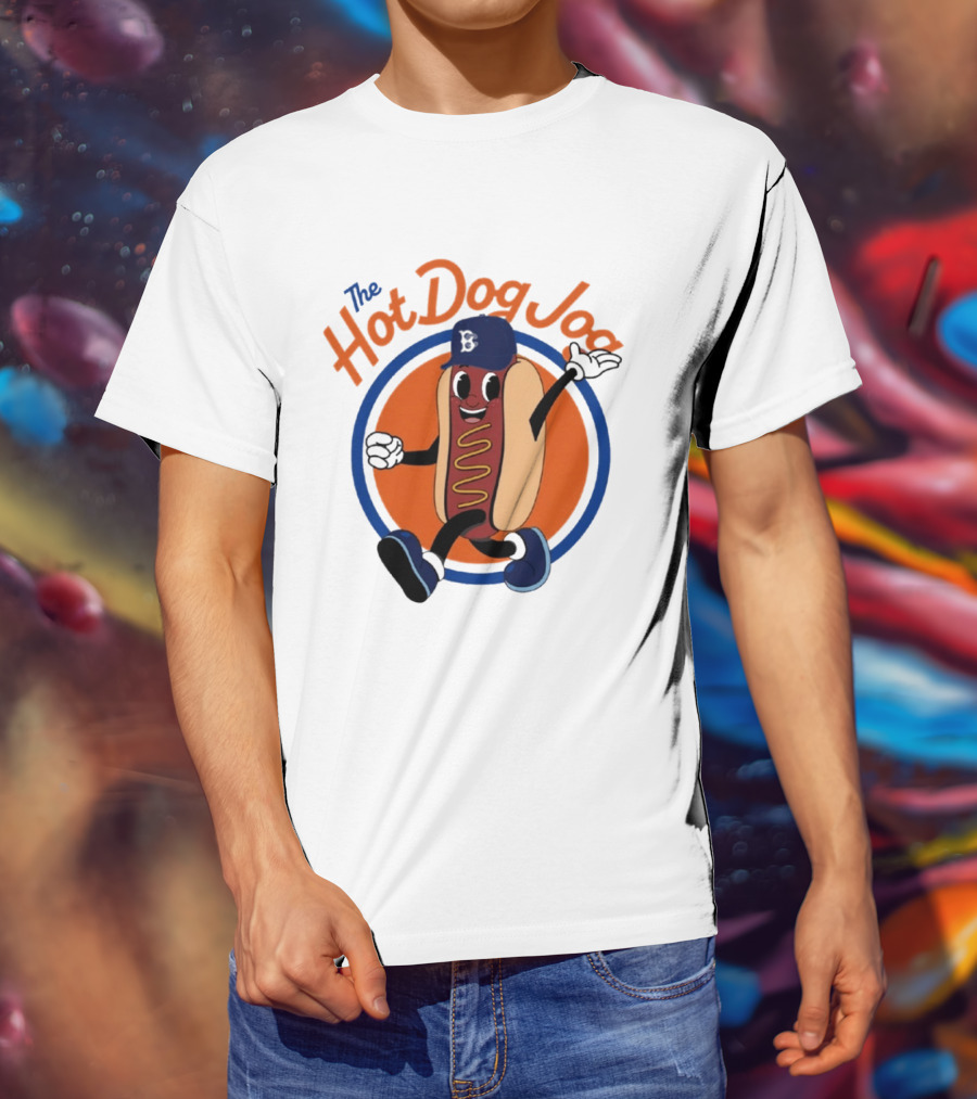 Brooklyn Cyclones The Hot Dog Jog Baseball T-Shirt