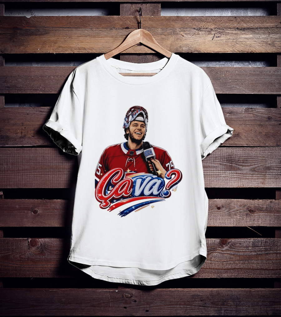 Ca Va Jakub Dobes Montreal Canadiens Interview NHL 75 Hockey Jersey T-Shirt
