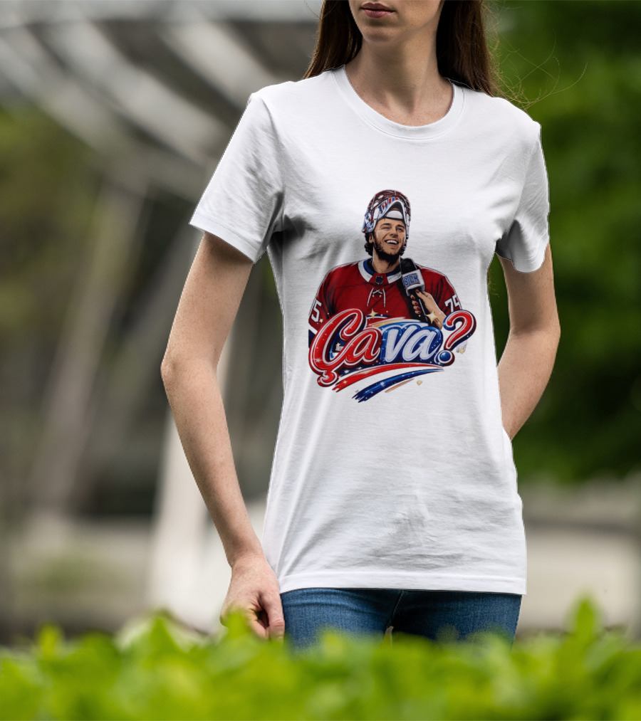 Ca Va Jakub Dobes Montreal Canadiens Interview NHL 75 Hockey Jersey T-Shirt