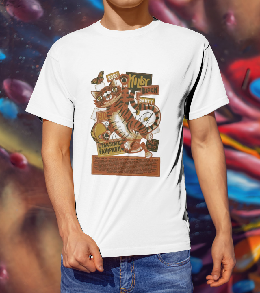 Kilby Block Party 2026 Utah State Fairpark May 15 17 Featuring Lorde Hayley Williams Modest Mouse And More T-Shirt