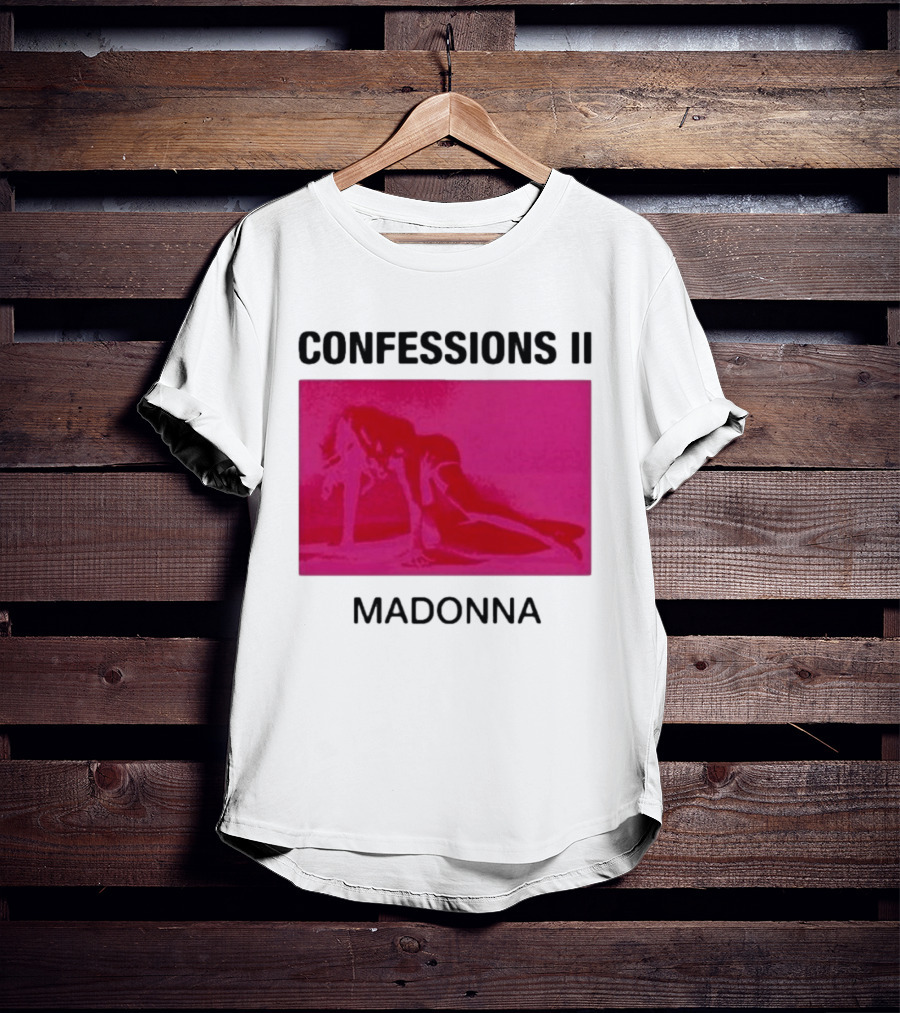 Madonna Confessions II Neon Pink Crawling Pose T-Shirt