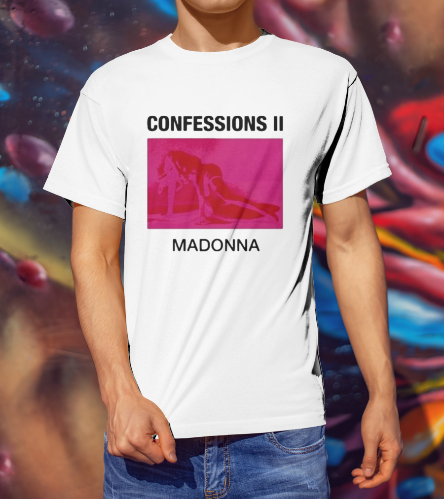 Madonna Confessions II Neon Pink Crawling Pose T-Shirt