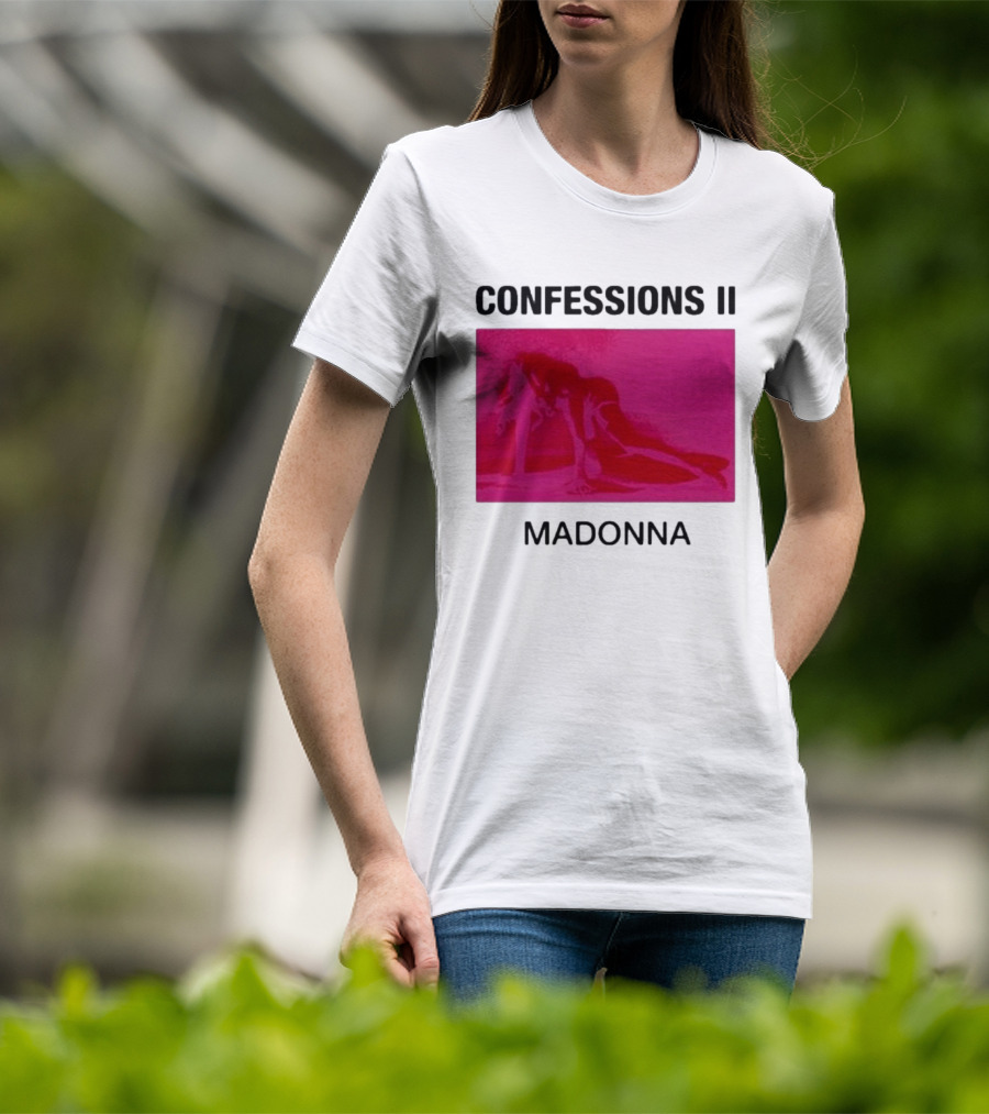 Madonna Confessions II Neon Pink Crawling Pose T-Shirt