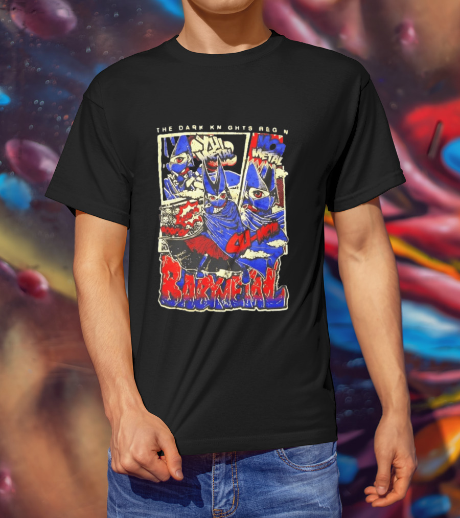 Babymetal The Dark Knights Begin Wow Metal Manga Style Comic T-Shirt
