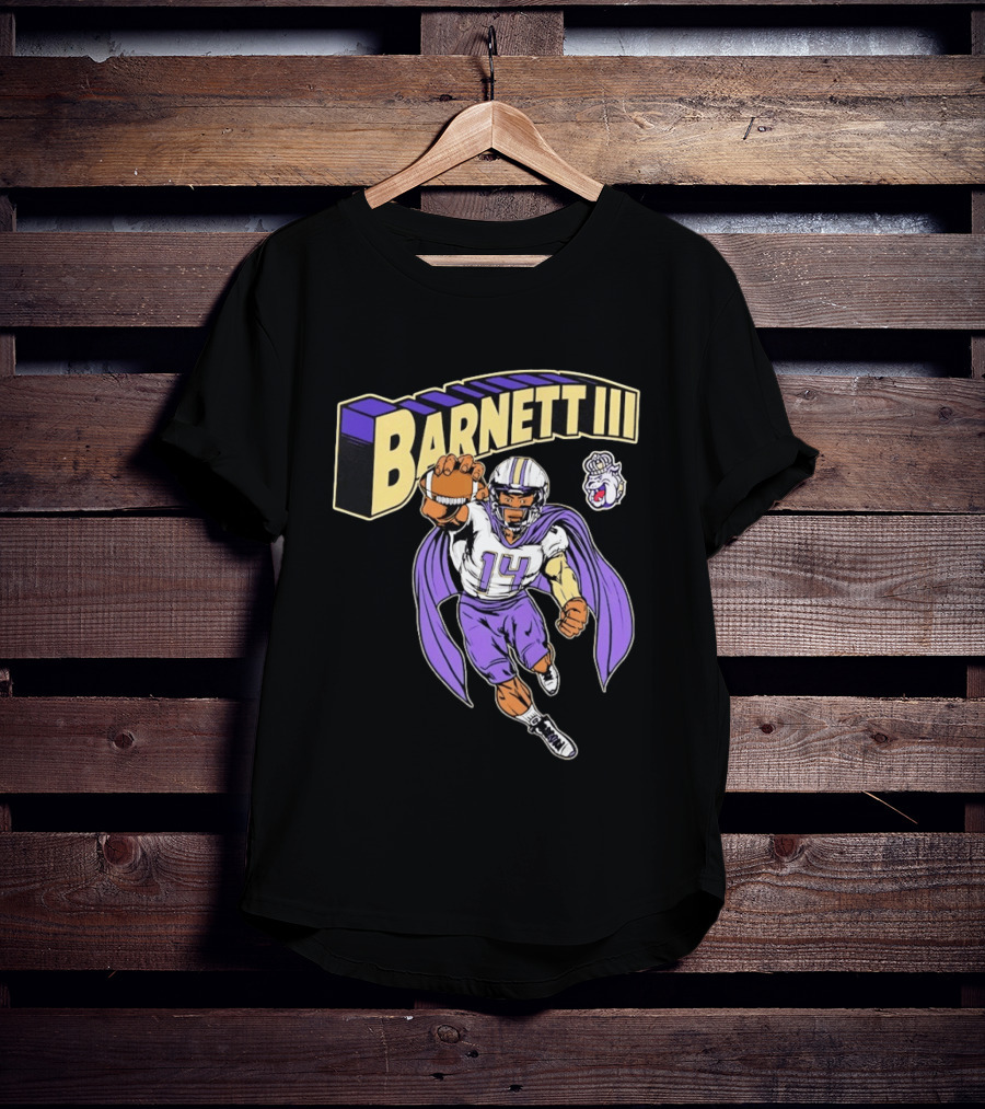 Barnett III James Madison Dukes Football Player T-Shirt