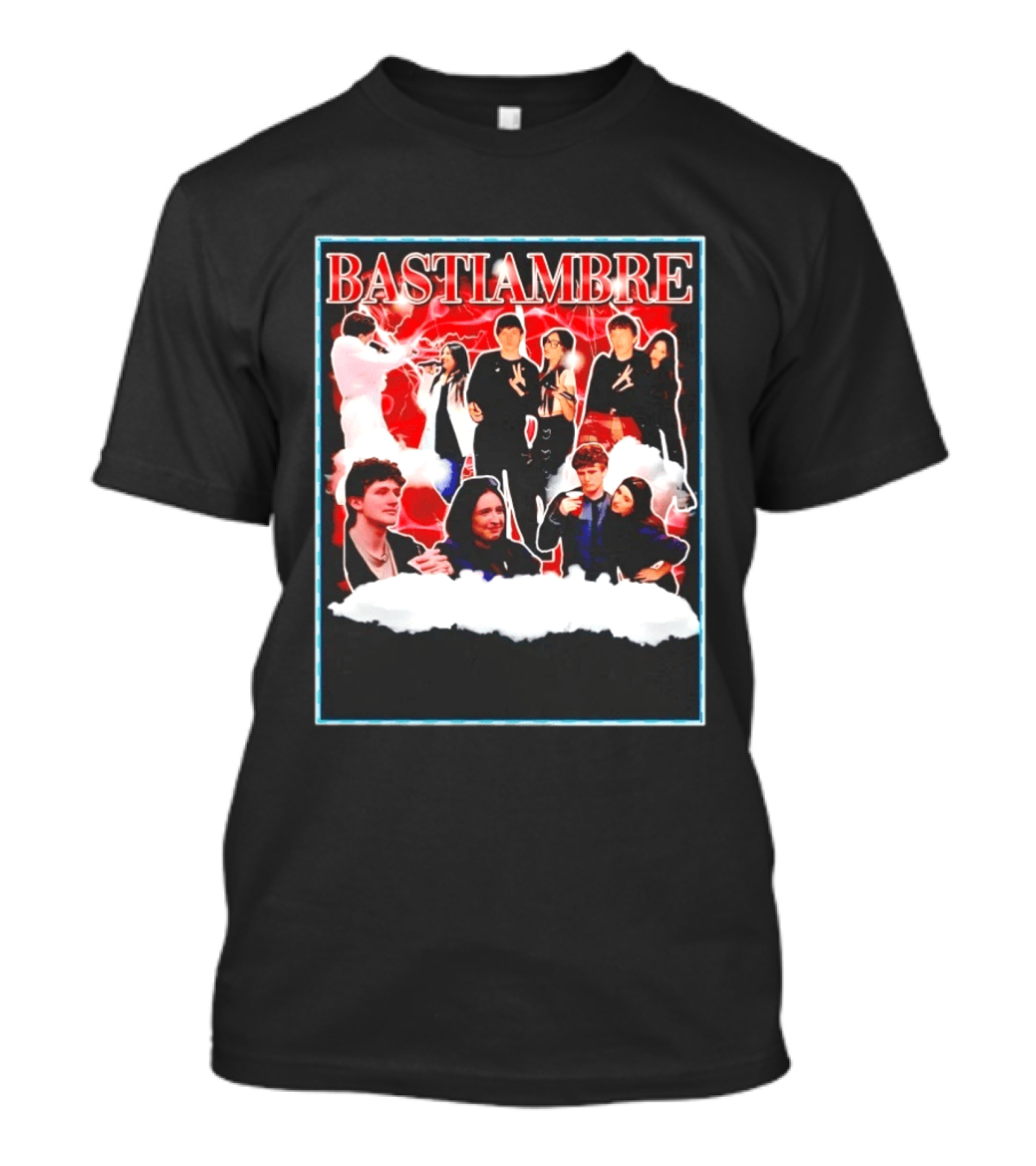 Bastiambre Movie Pop Culture Characters Collage T-Shirt