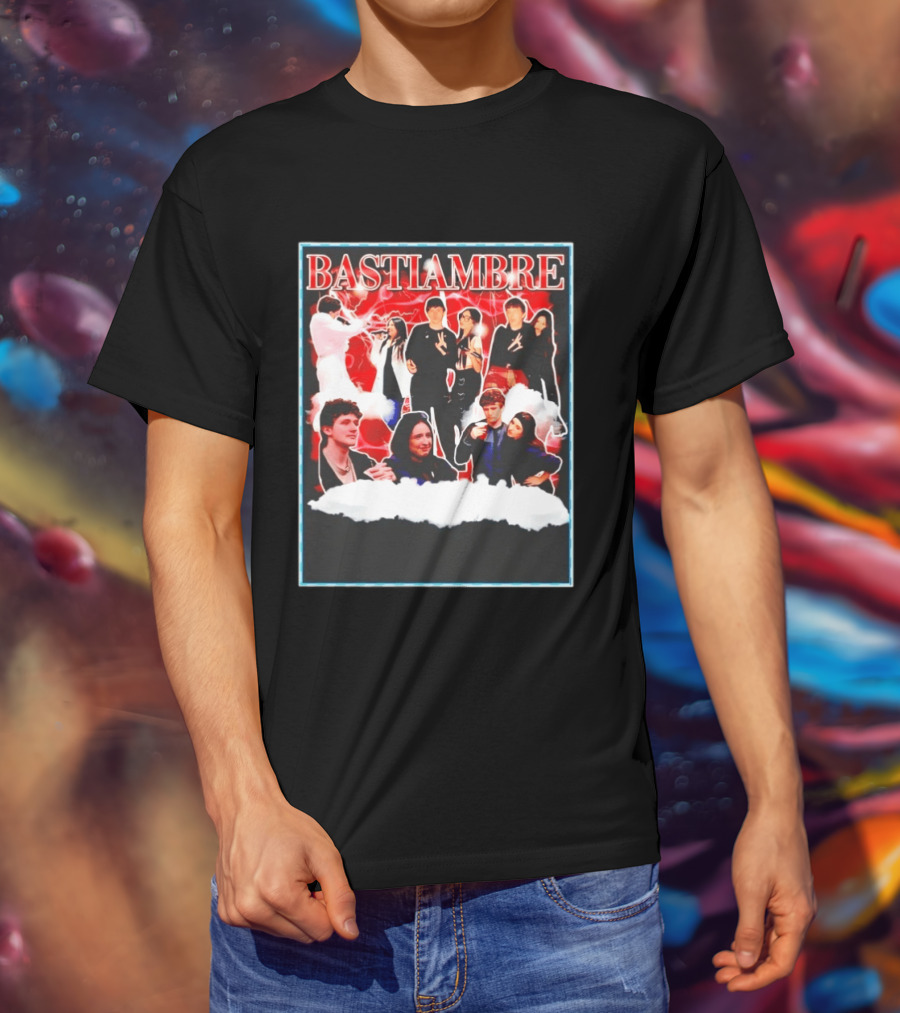 Bastiambre Movie Pop Culture Characters Collage T-Shirt