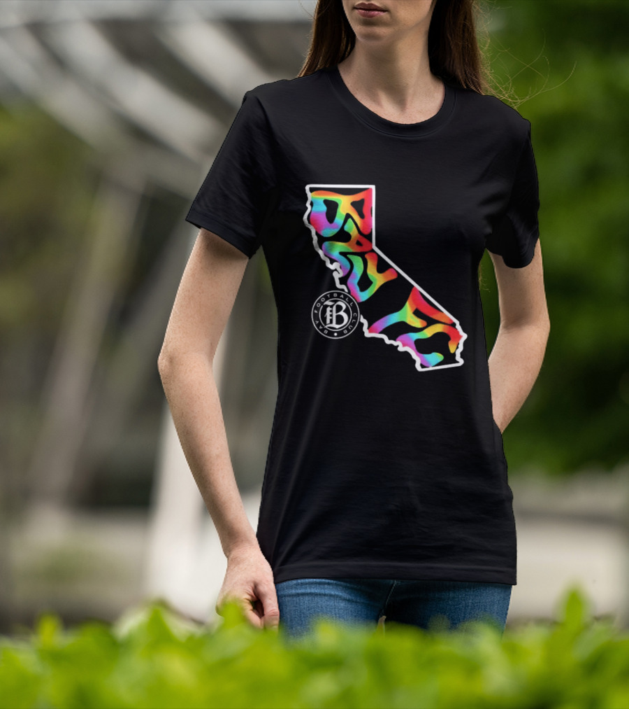 Bay FC Groovy Pride California Football Club Rainbow T-Shirt