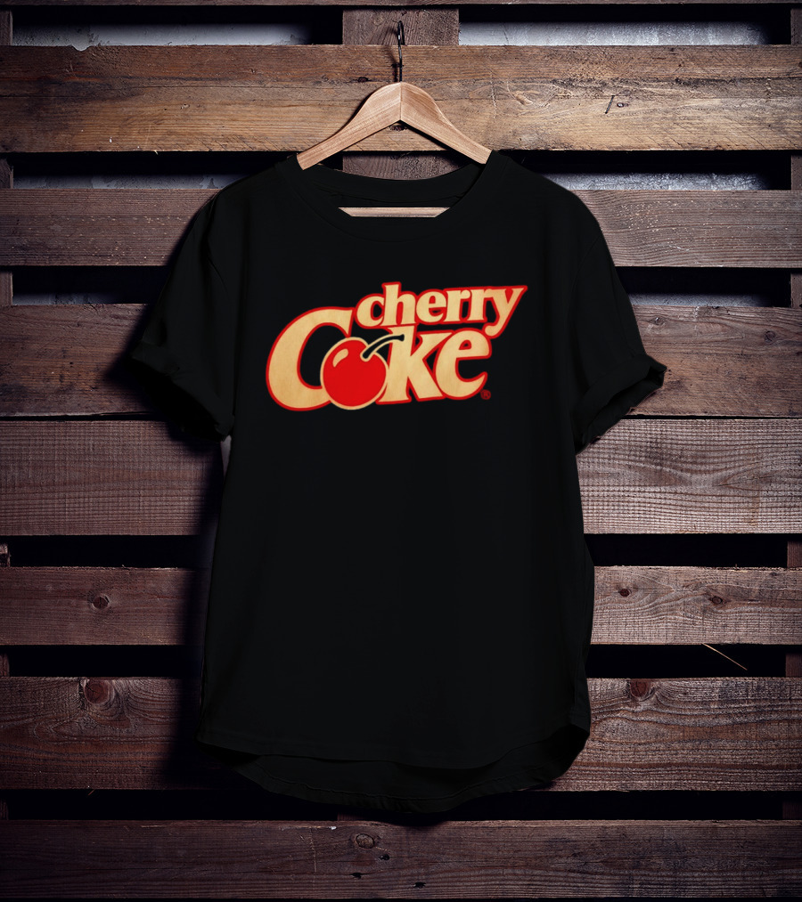 Cherry Coke Retro Logo With Red Cherry T-Shirt