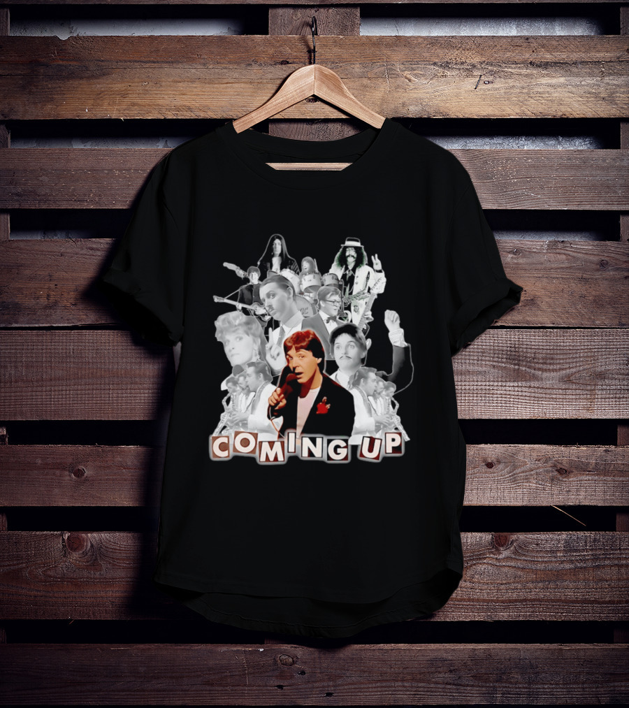Coming Up Album Paul McCartney Music Video Characters And Band Collage T-Shirt