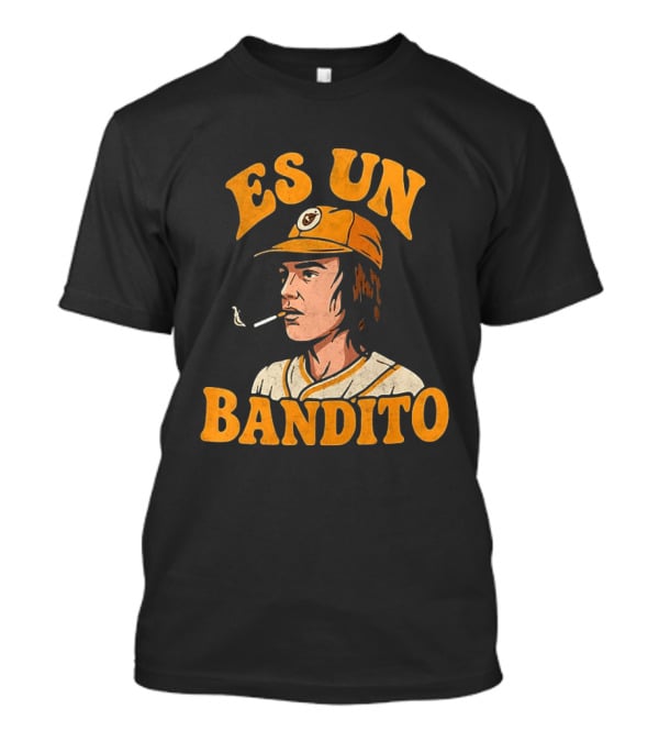 Es Un Bandito Smoking Vintage Baseball Aesthetic T-Shirt