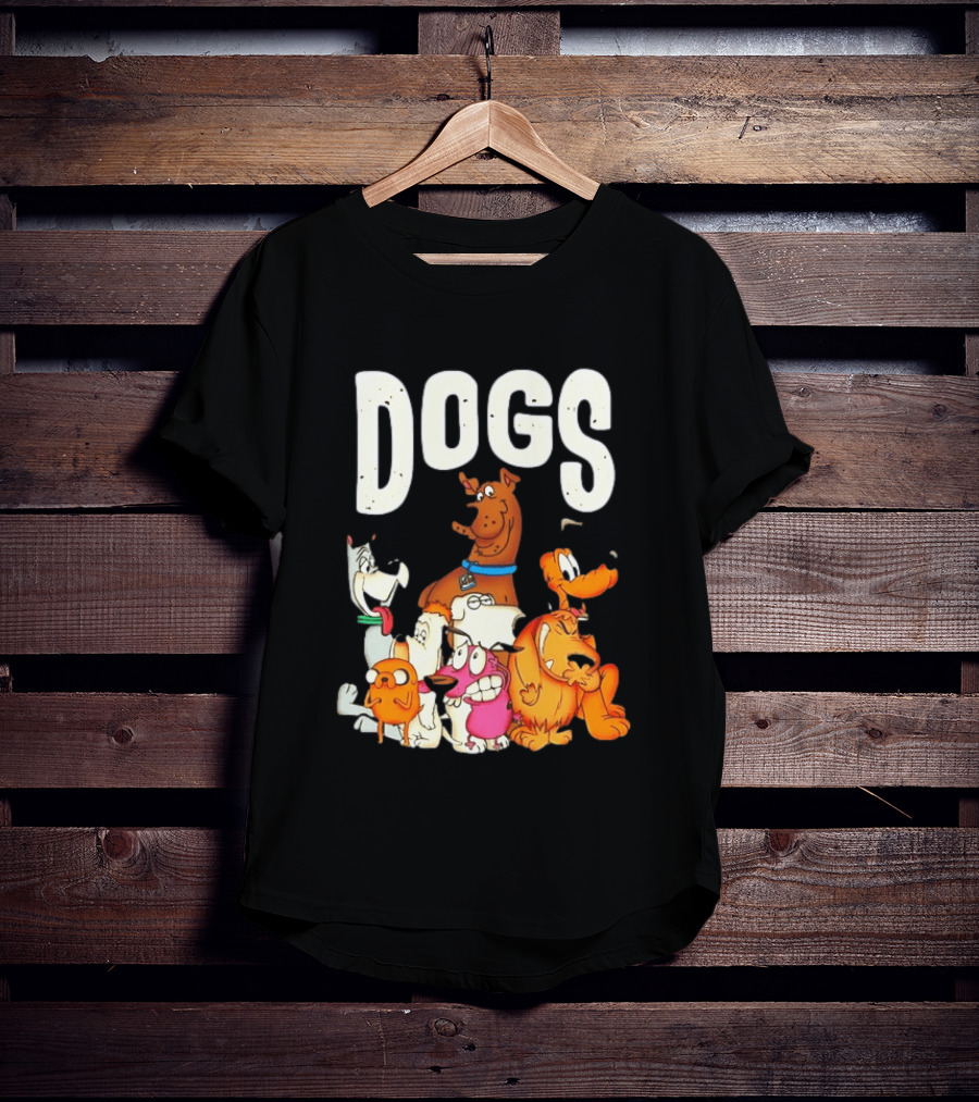 DOGS Astro Scooby Doo Jake Droopy Brian Griffin Courage Pluto Muttley T-Shirt