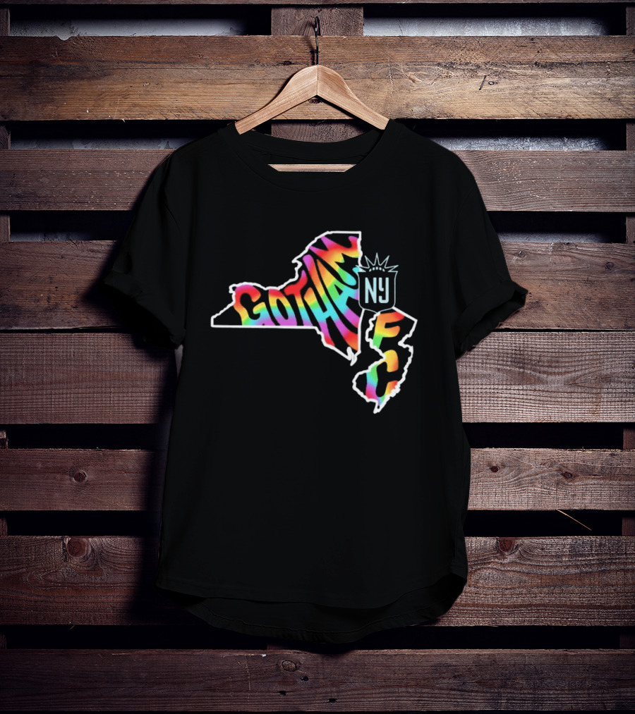Gotham FC Pride Groovy New York New Jersey T-Shirt