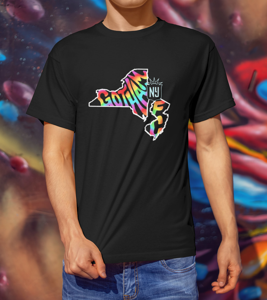 Gotham FC Pride Groovy New York New Jersey T-Shirt