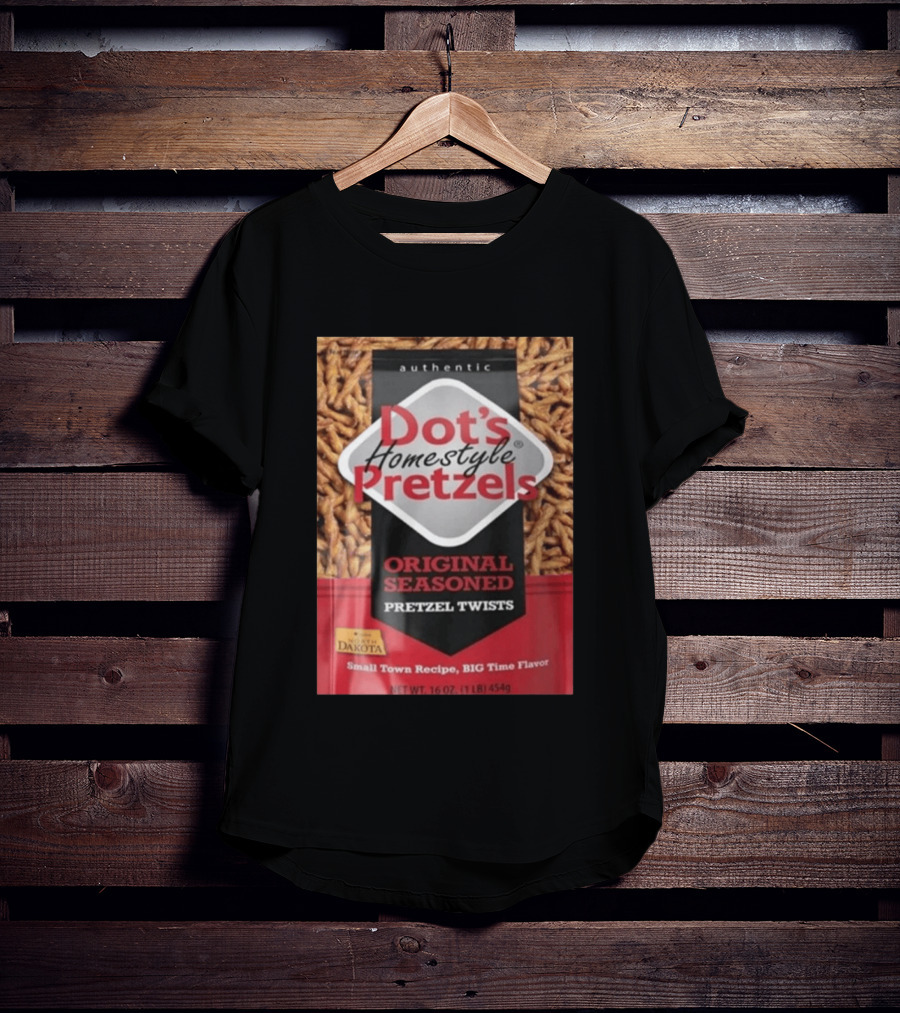 Dot's Homestyle Pretzels Original Seasoned Snack Twist Authentic North Dakota Flavor T-Shirt