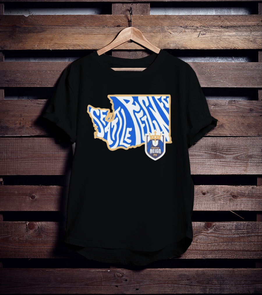 Seattle Reign FC Groovy Team State Seattle Reign FC Crest T-Shirt