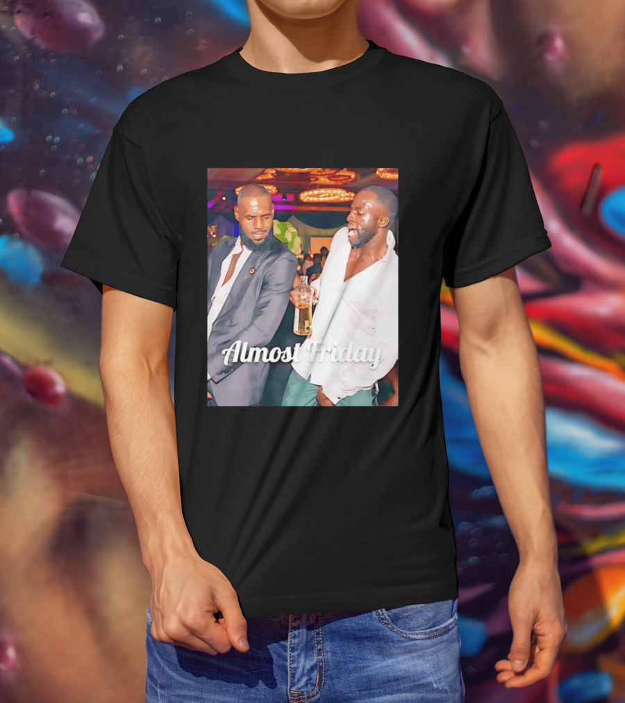 LeBron James Draymond Green Almost Friday Club Scene T-Shirt