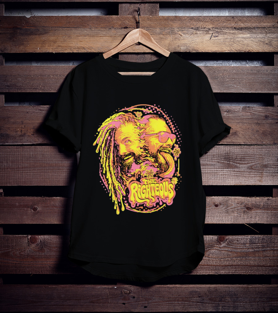 The Righteous Psychedelic Neon Fusion T-Shirt