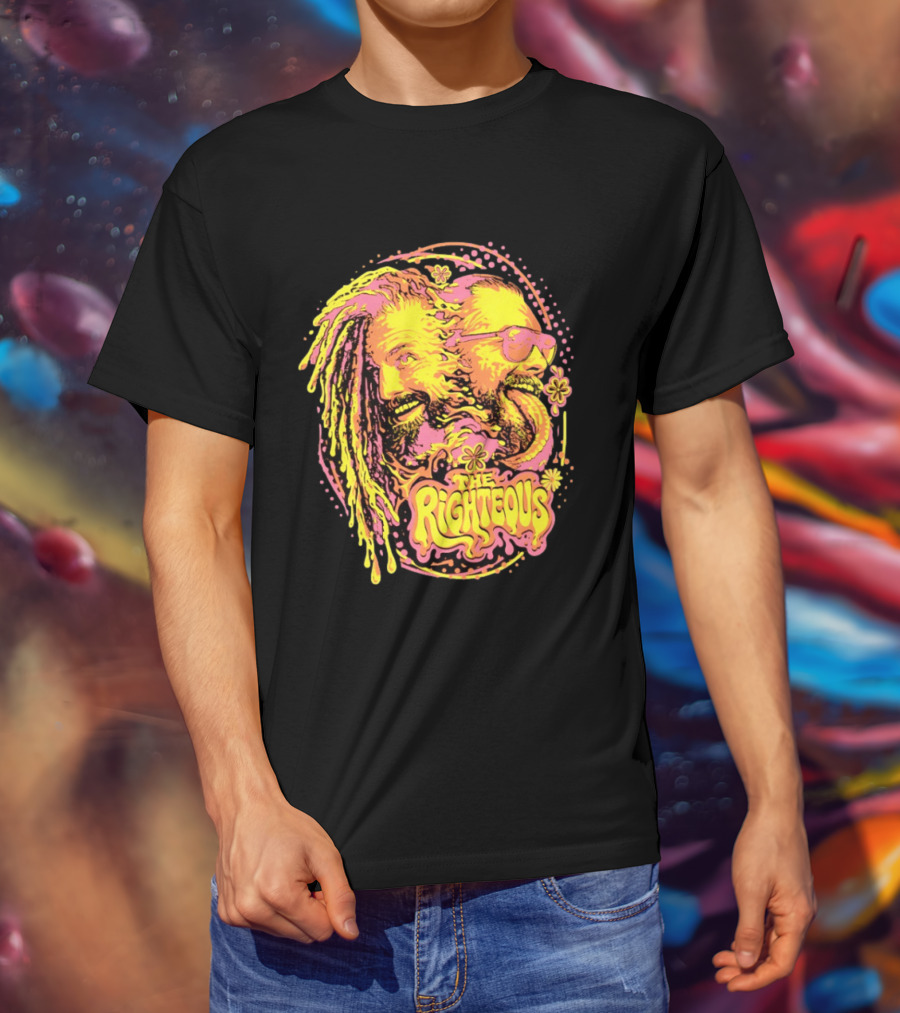 The Righteous Psychedelic Neon Fusion T-Shirt