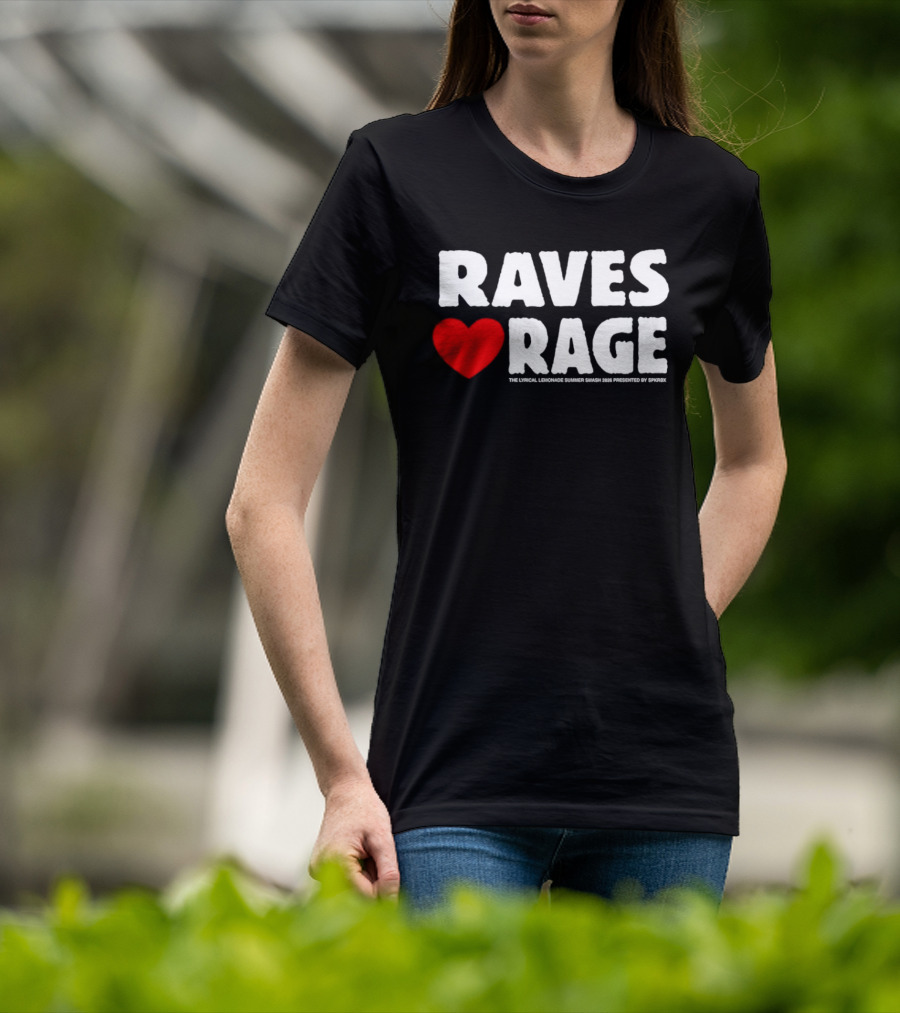 Raves Love Rage Summer Smash 2026 Festival Black Trucker T-Shirt