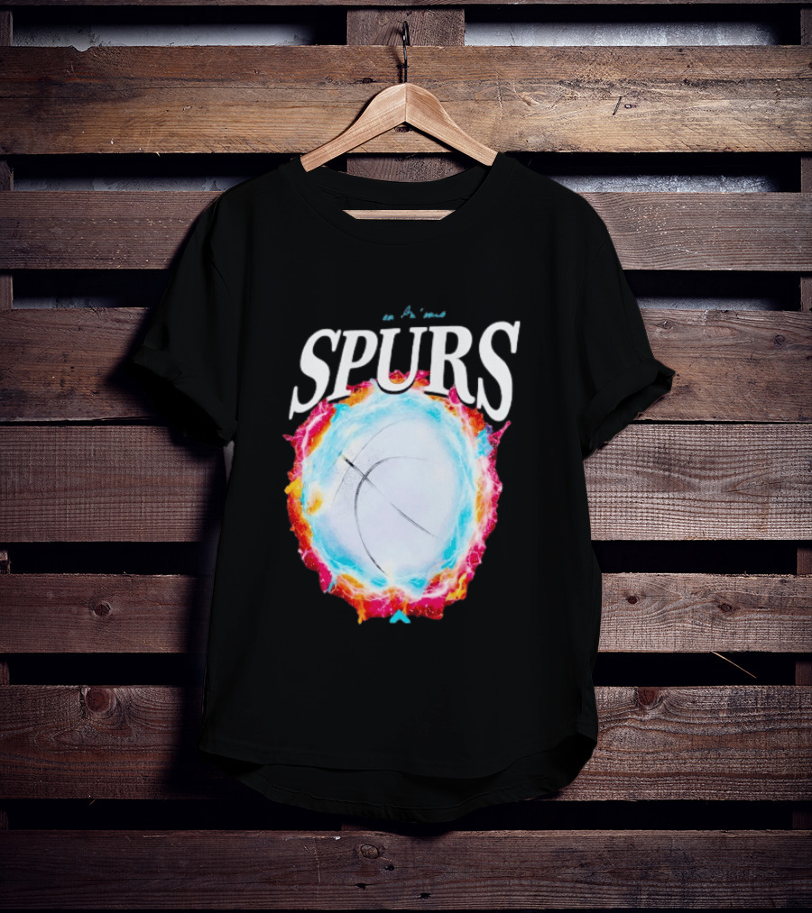 San Antonio Spurs Basketball Cosmic Energy Burst 2026 T-Shirt