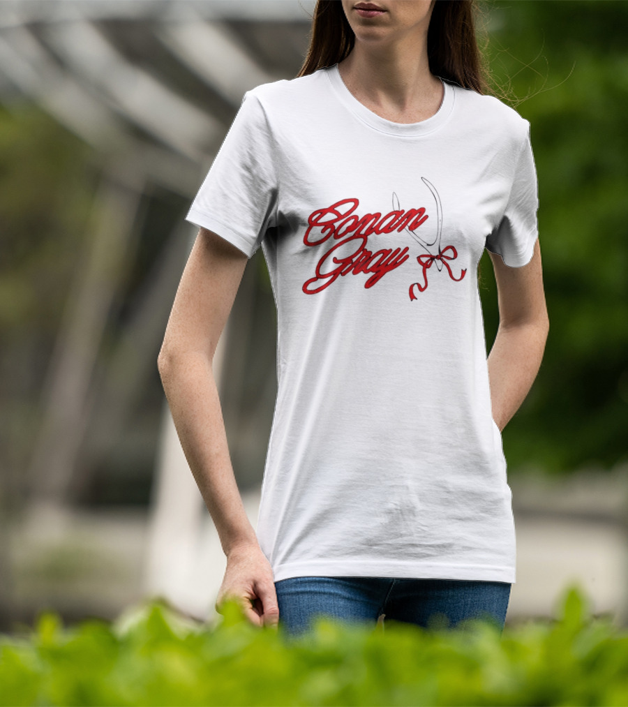 Conan Gray Red Script With Bow T-Shirt