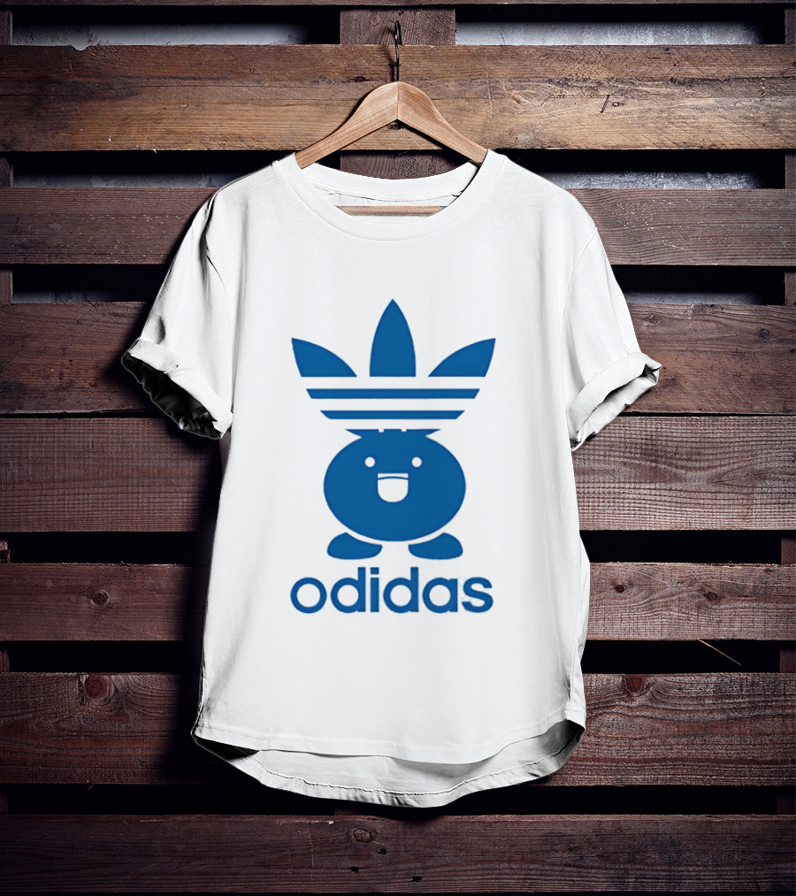 Odidas Pokemon Oddish Mashup Blue T-Shirt