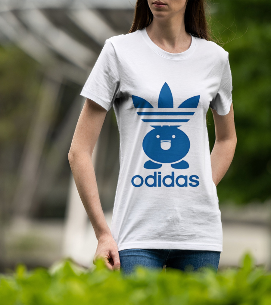 Odidas Pokemon Oddish Mashup Blue T-Shirt