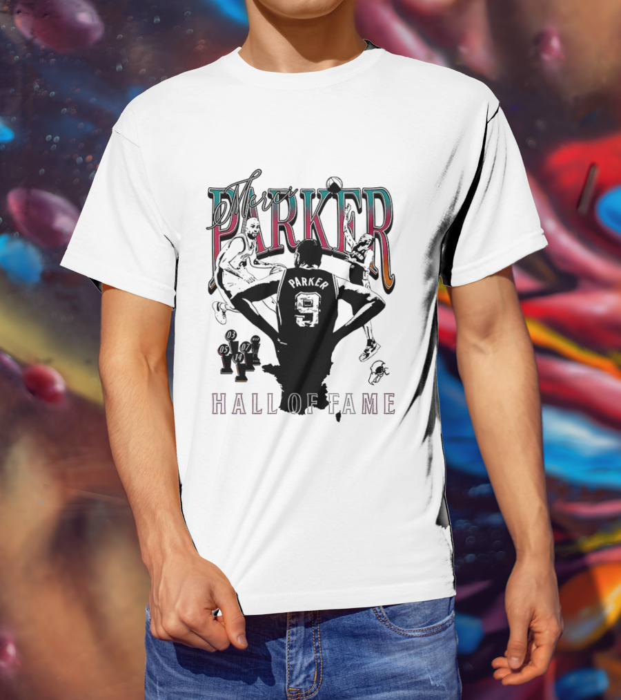 Parker Hall Of Fame NBA Tony Parker San Antonio Spurs T-Shirt