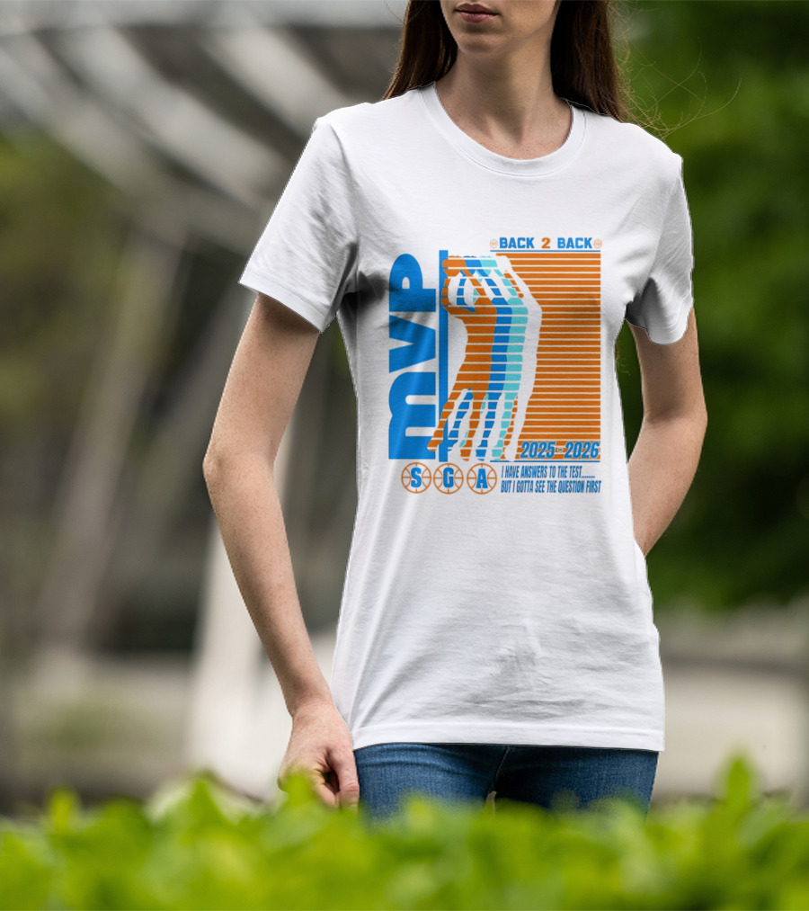MVP Back 2 Back 2025 2026 SGA T-Shirt