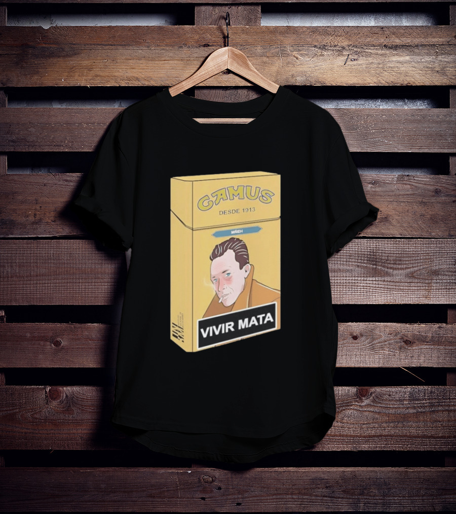 Camus Desde 1913 Vivir Mata Cigarette Box T-Shirt