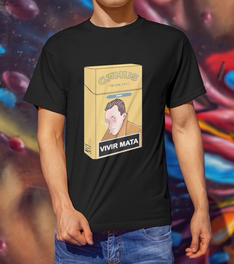 Camus Desde 1913 Vivir Mata Cigarette Box T-Shirt