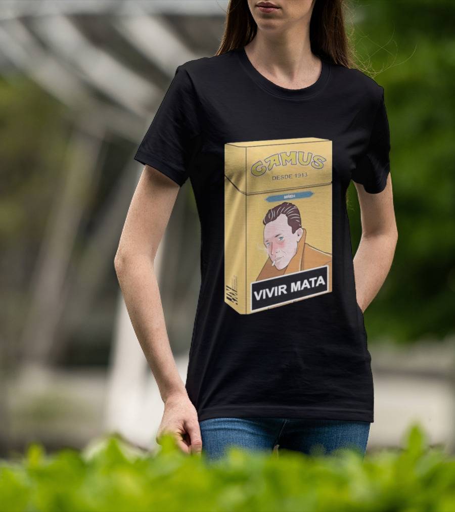Camus Desde 1913 Vivir Mata Cigarette Box T-Shirt