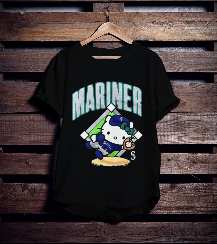 Hello Kitty Seattle Mariners Baseball 2026 MLB Mariner T-Shirt