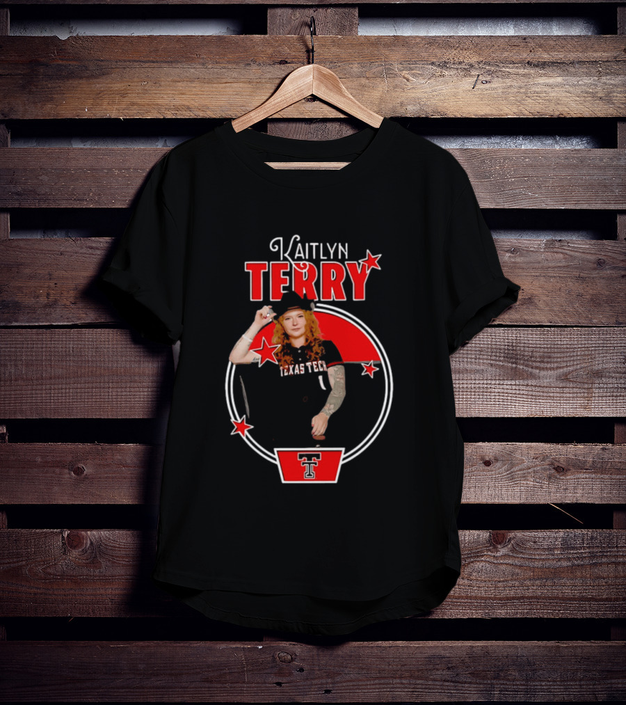 Kaitlyn Terry Texas Tech Red Raiders NCAA Stars T-Shirt