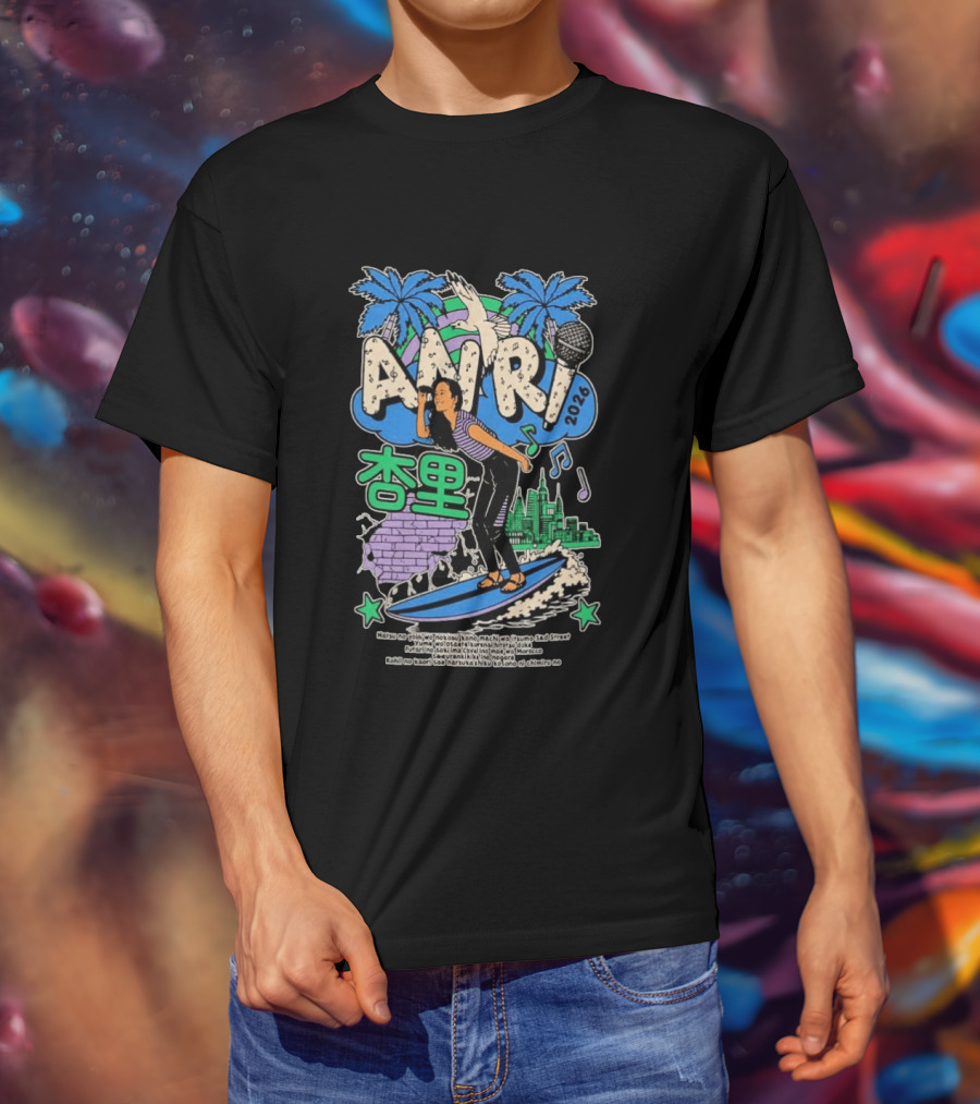 ANRI Brooklyn NY 2026 Surfing Music Vibes T-Shirt
