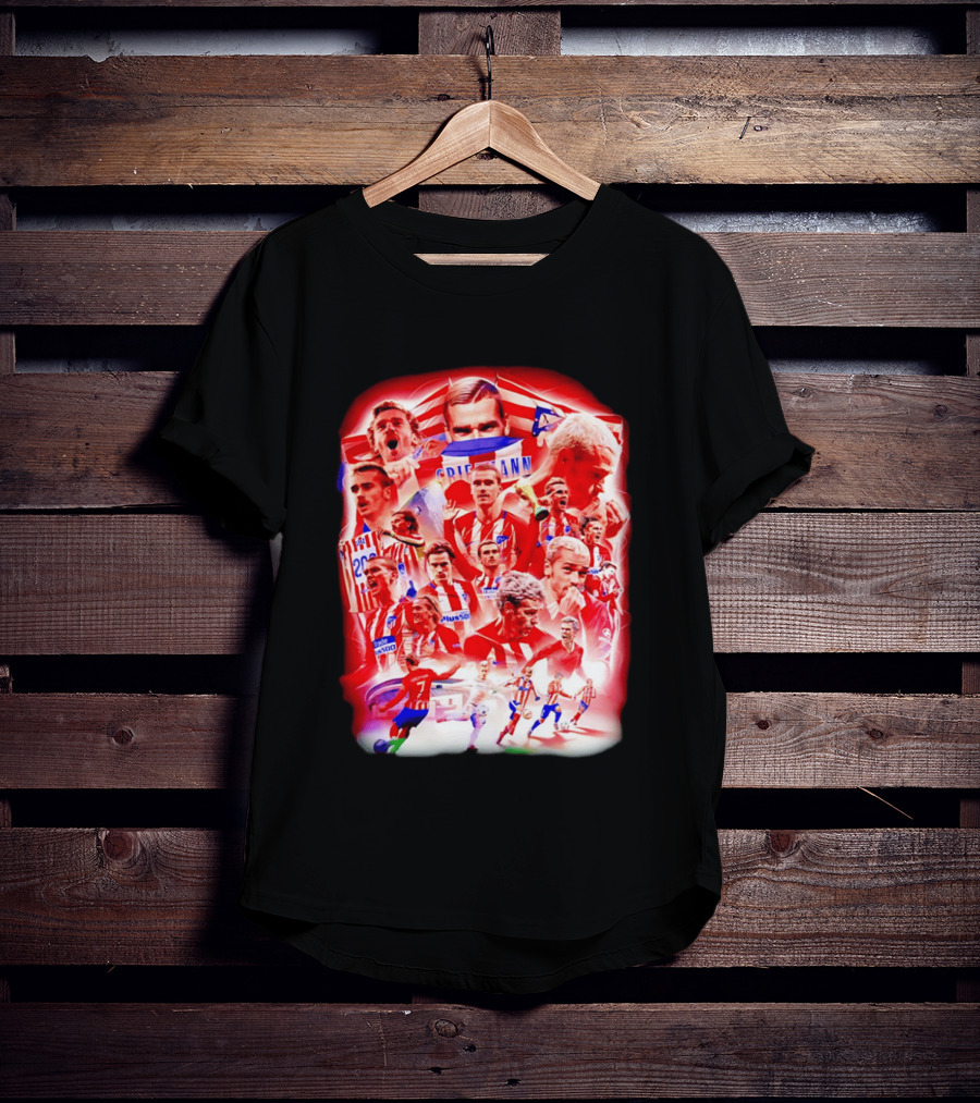 Atlético De Madrid Antoine Griezmann Fan Collage 2026 T-Shirt