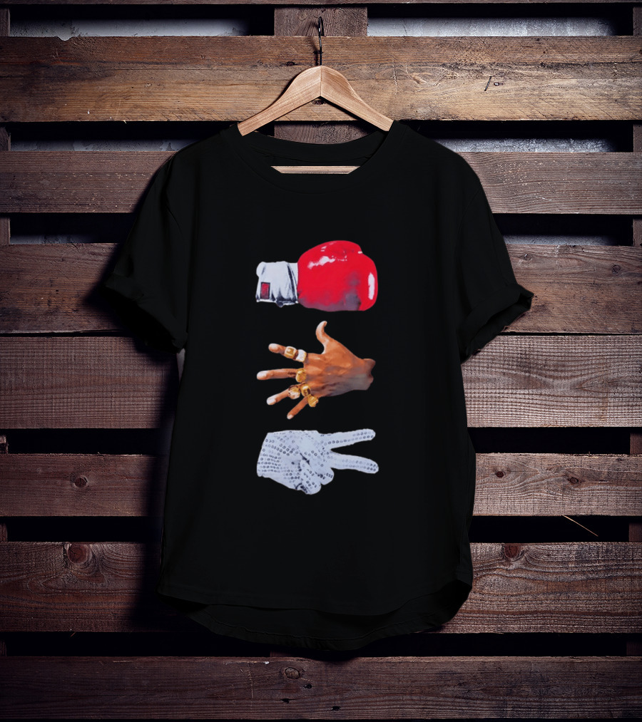 Michael Jordan MJ Jackson Michael Tyson Gloves T-Shirt