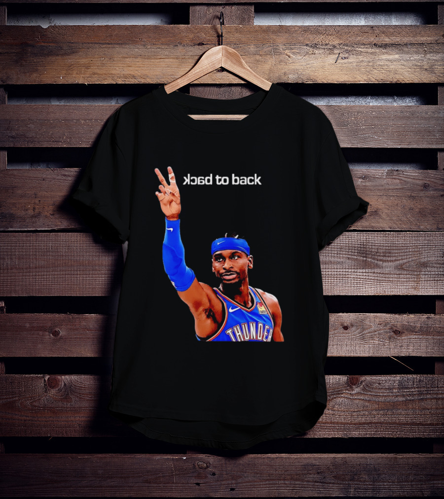 OKC Thunder SGA 2026 Back To Back MVP Shai Gilgeous Alexander T-Shirt