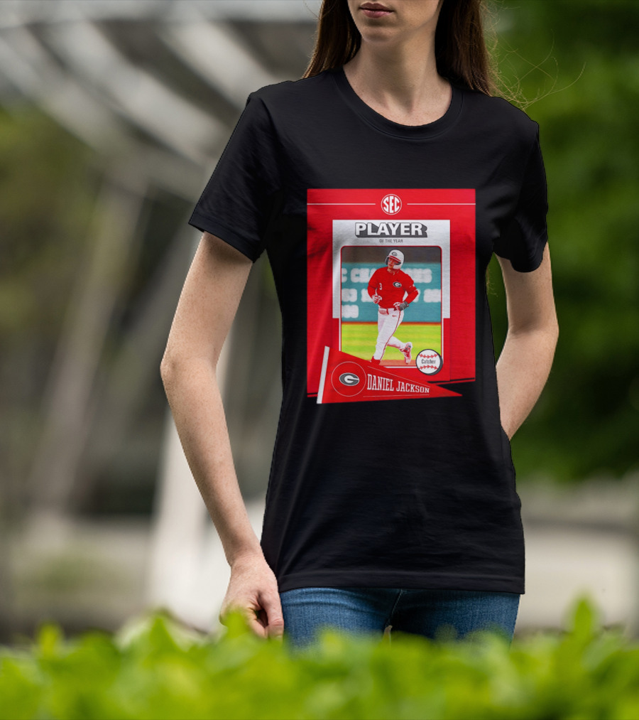 SEC Player Of The Year Daniel Jackson Catcher Georgia 2026 T-Shirt