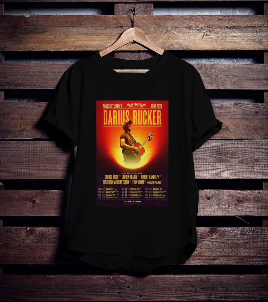 Darius Rucker Songs Of Summer Tour 2026 With Special Guests T-Shirt