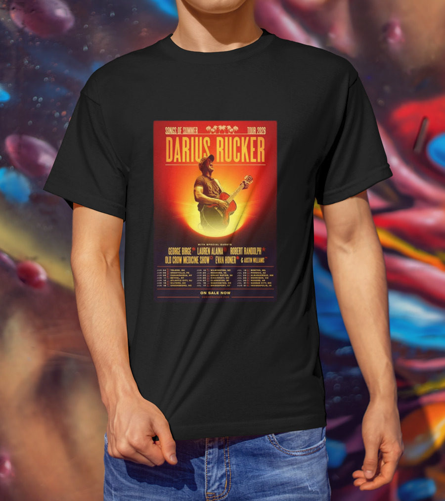 Darius Rucker Songs Of Summer Tour 2026 With Special Guests T-Shirt