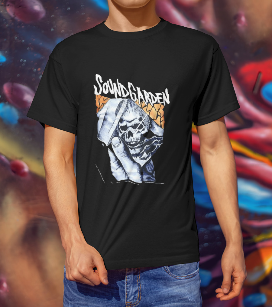 Soundgarden Skull Hand Broken Glass T-Shirt