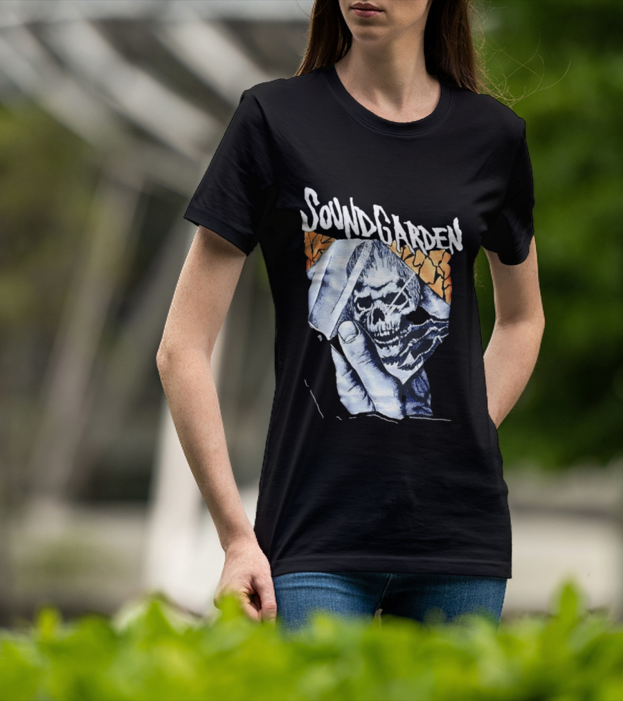 Soundgarden Skull Hand Broken Glass T-Shirt