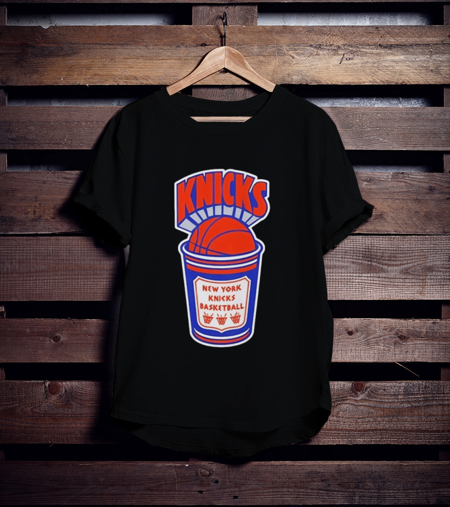 New York Knicks Basketball Orange Cup Knicks T-Shirt