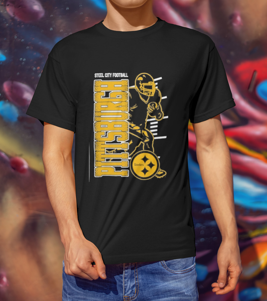 Steel City Football Pittsburgh Steelers Train T-Shirt