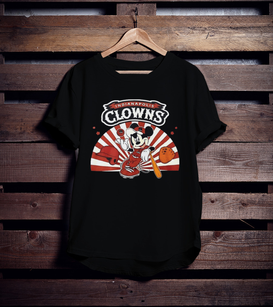 Indianapolis Clowns Mickey Mouse Baseball 2026 Vintage Style Sports Team T-Shirt