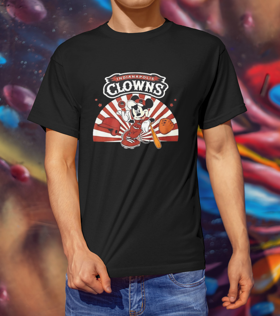 Indianapolis Clowns Mickey Mouse Baseball 2026 Vintage Style Sports Team T-Shirt