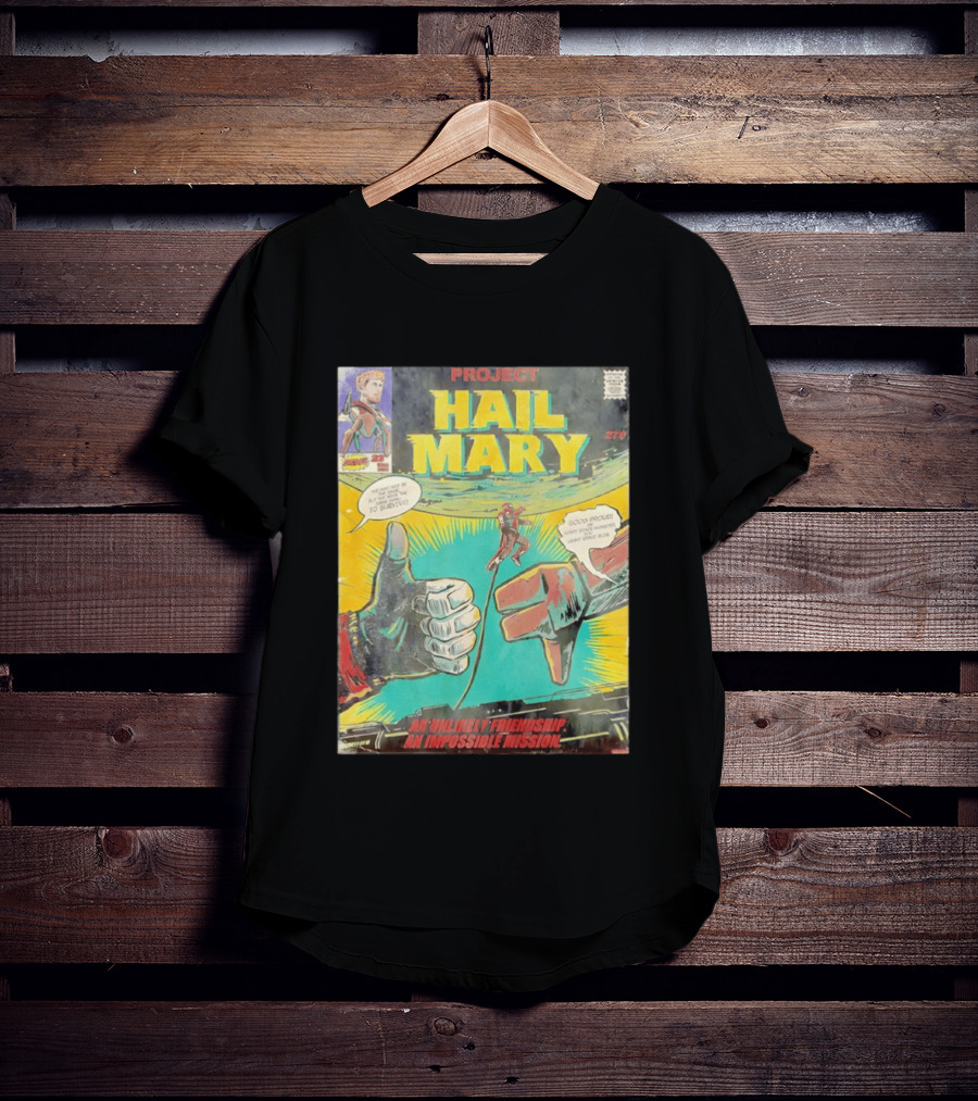 Project Hail Mary Comic Cover An Unlikely Friendship An Impossible Mission T-Shirt