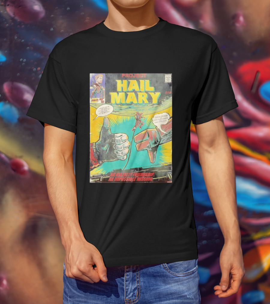 Project Hail Mary Comic Cover An Unlikely Friendship An Impossible Mission T-Shirt